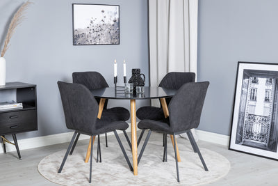 Matbordet Plaza och stolarna Gemma