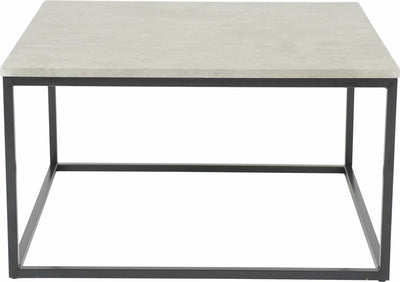 Hertog soffbord betong-look/svart 80x80 cm