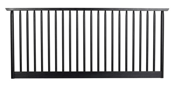 Riggins sänggavel svart ek