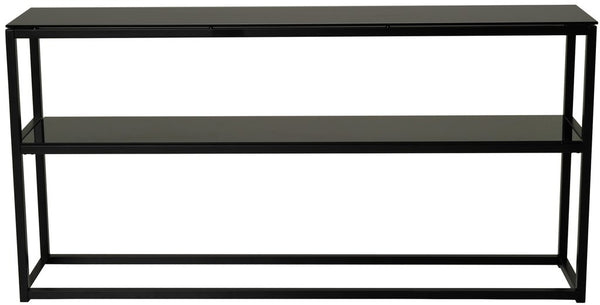 Pierre konsolbord svart glas/svart