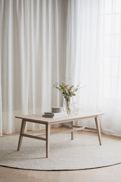 Filippa soffbord 130x70 vitpigmenterad ek