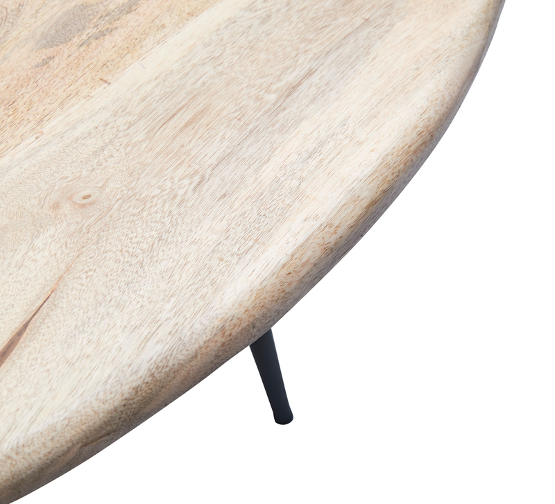 Tessa matbord trä/metall Ø130 cm