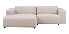 Willard soffa 3-sits-schäslong V ljusbeige tyg Alice #1
