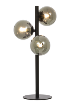 Molekyl bordlampa 3a svart/rök