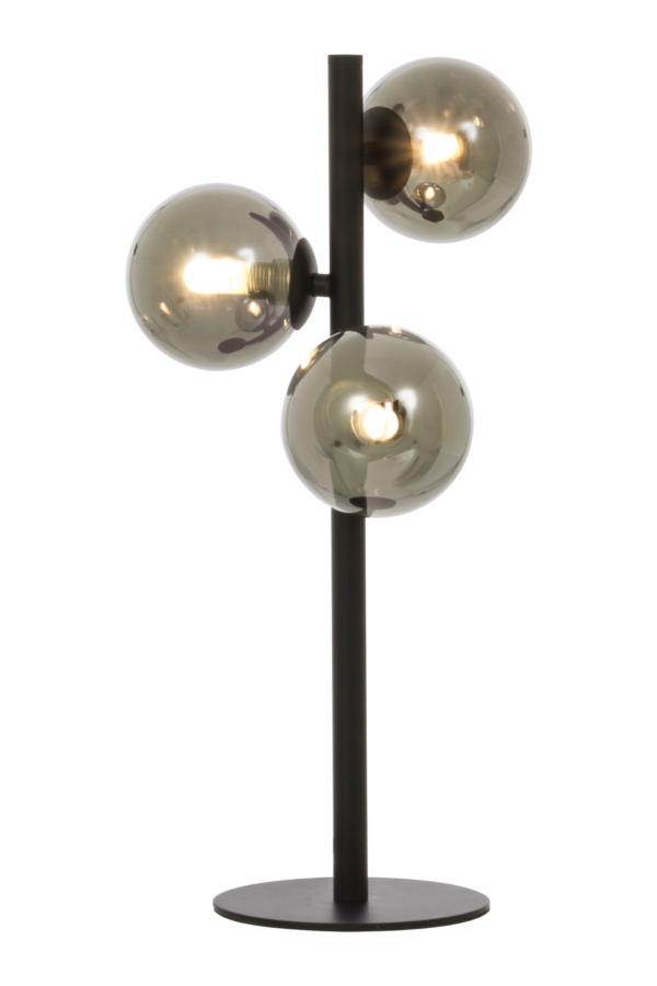 Molekyl bordlampa 3a svart/rök
