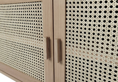 Raffels sideboard 2-dörrar vitpigmenterad/svart
