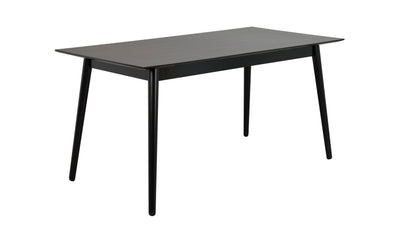 Lotta matbord 140x90 svart askfanér