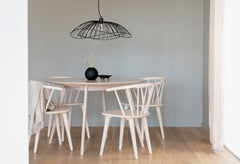 Yumi matbord runt 115 vitpigmenterad ek