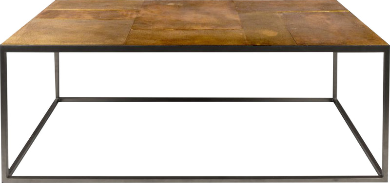 Brass soffbord koppar/svart 110x55 cm