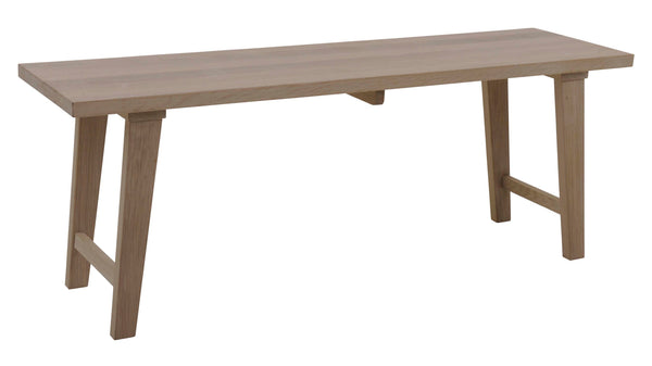 Frikk bänk vitoljad ek