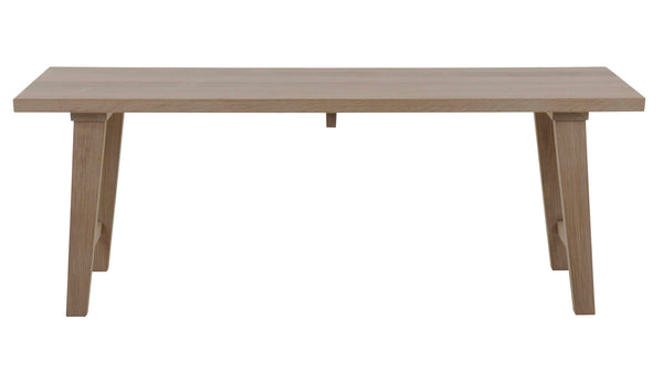 Frikk bänk vitoljad ek