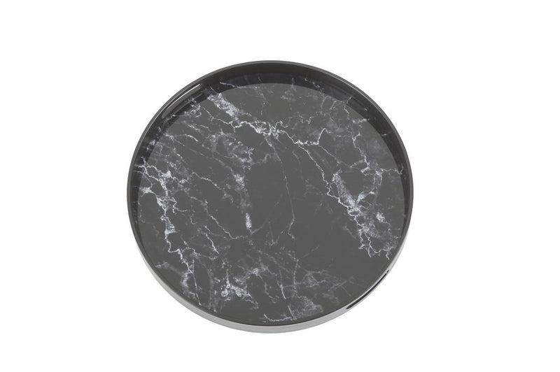 Saturn serveringsbricka svart marmor