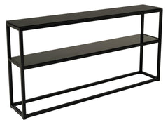 Pierre konsolbord svart glas/svart