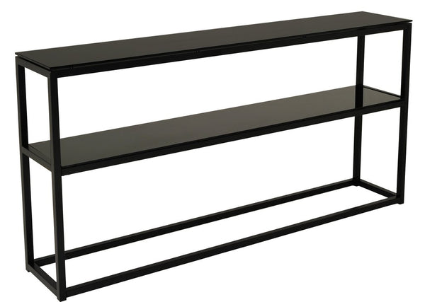Pierre konsolbord svart glas/svart