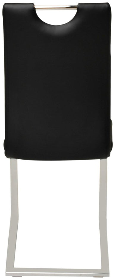 Opal matstol svart PU/krom 4-pack