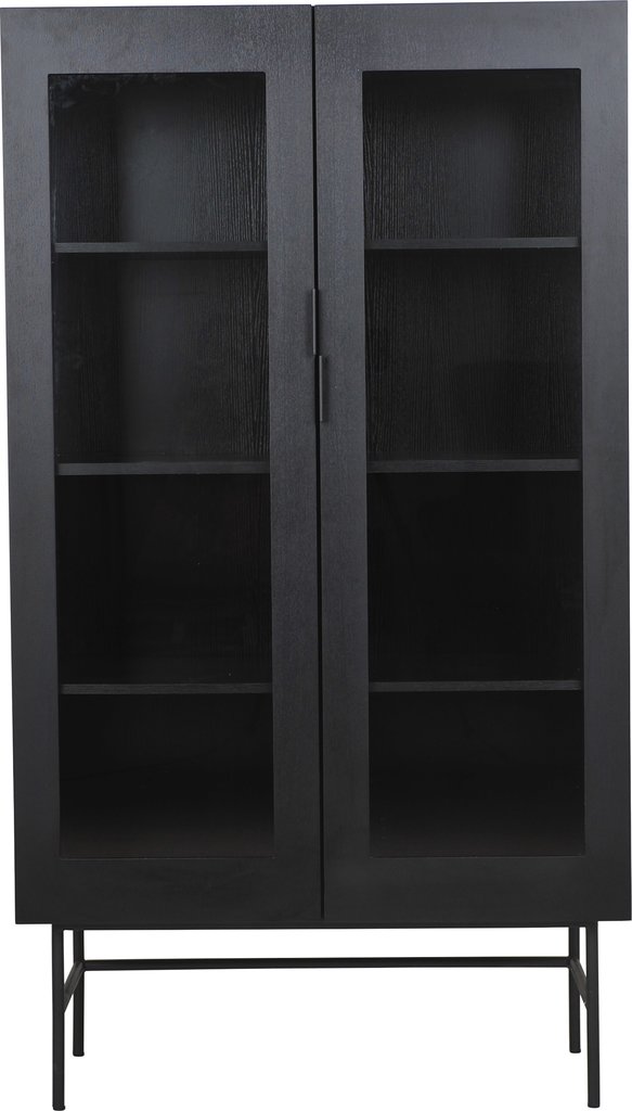 Parade vitrinskåp svart