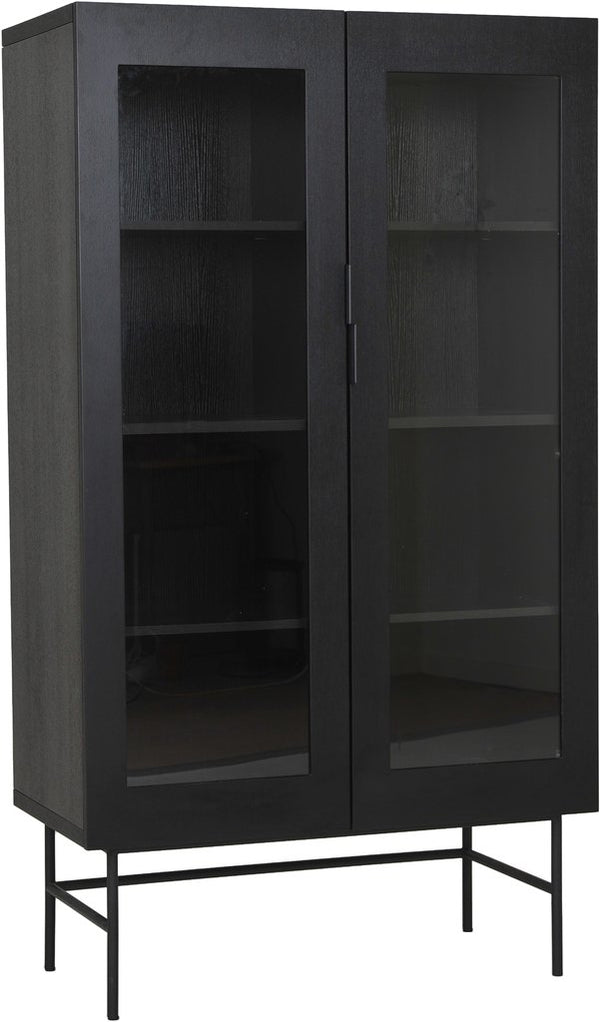 Parade vitrinskåp svart