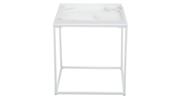 Grace sidobord vit 42x42 cm