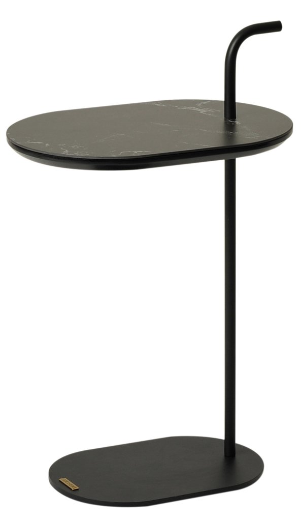 Levang avlastningsbord svart keramik