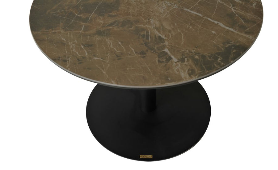 Levang sidobord brun keramisk Ø60 cm