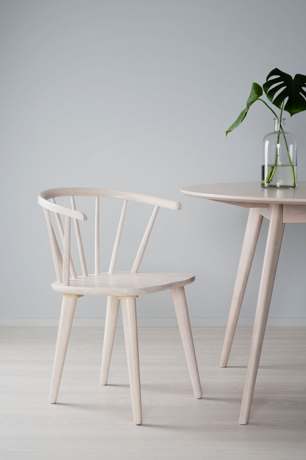 Carmen stol vitpigmenterad 2-pack