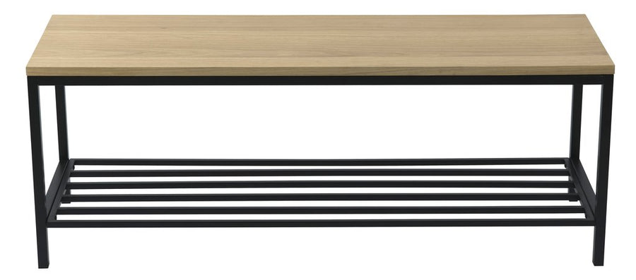 Mondo bänk med skohylla ek/svart