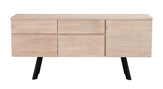 Fred sideboard vitpigmenterad ek/svart