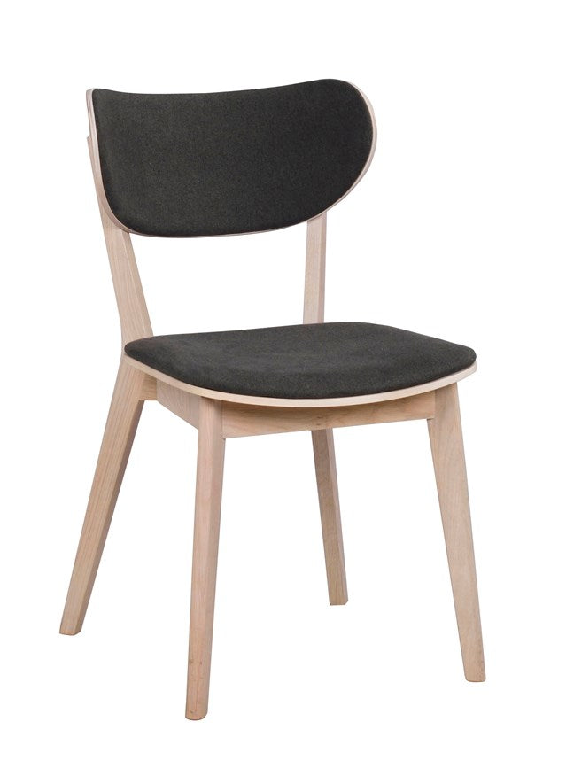 Kato stol vitpigmenterad ek/mörkgrå 2-pack