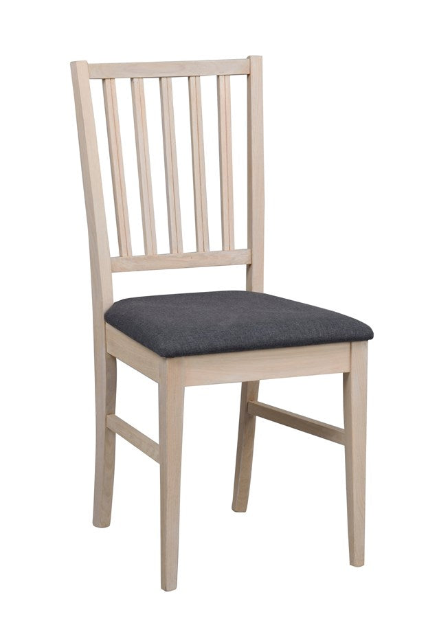 Filippa stol vitpigmenterad ek/grått tyg 2-pack