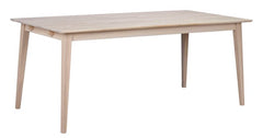 Filippa matbord 180 vitpigmenterad ek