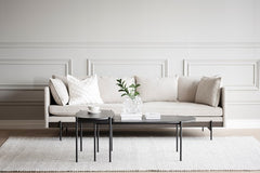 Skye soffbord ovalt 120x60 svart ek/svart