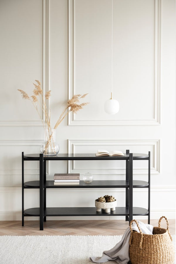 Tolsona avlastningsbord 6 ben svart ek