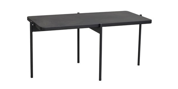 Shelton soffbord 95x50 svart ask/svart metall
