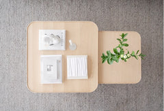Sullivan soffbord 80x80 vitpigmenterad ek