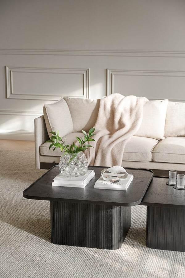 Sullivan soffbord 80x80 svart ek