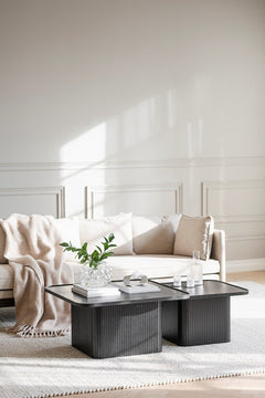 Sullivan soffbord 80x80 svart ek