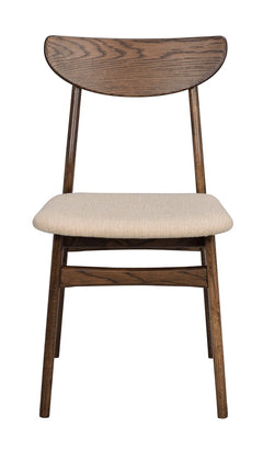 Rodham stol brun ek/beige 2-pack