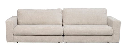 Duncan soffa 3-sits ljusgrått tyg