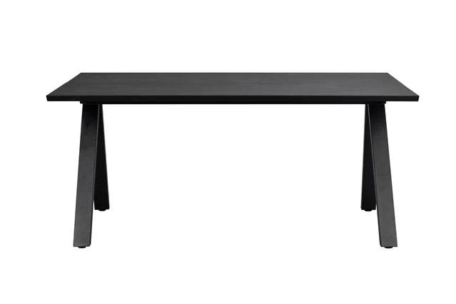 Carradale matbord 170 svart ek/V-ben svart met