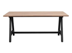 Carradale matbord 170 ek/A-ben svart metall