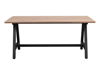 Carradale matbord 170 ek/A-ben svart metall