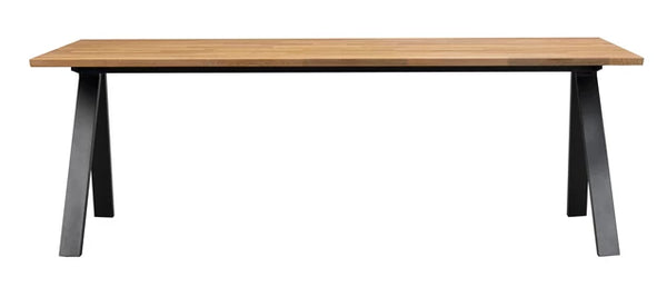 Carradale matbord 220 ek/V-ben svart met