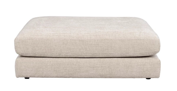 Duncan fotpall ljusgrått tyg Robin #01