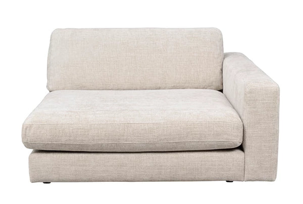 Duncan 1,5-sits schäslong H/fåtölj ljusgrått Robin#01