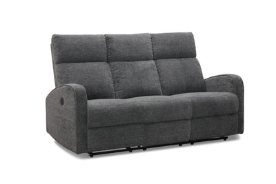 Montana 3-sits soffa med el-recliner grå