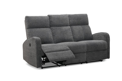 Montana 3-sits soffa med el-recliner grå