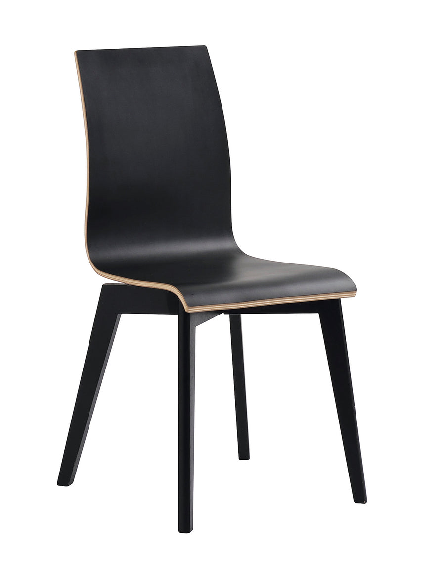 Gracy stol svart laminat/svartbetsad ek 2-pack