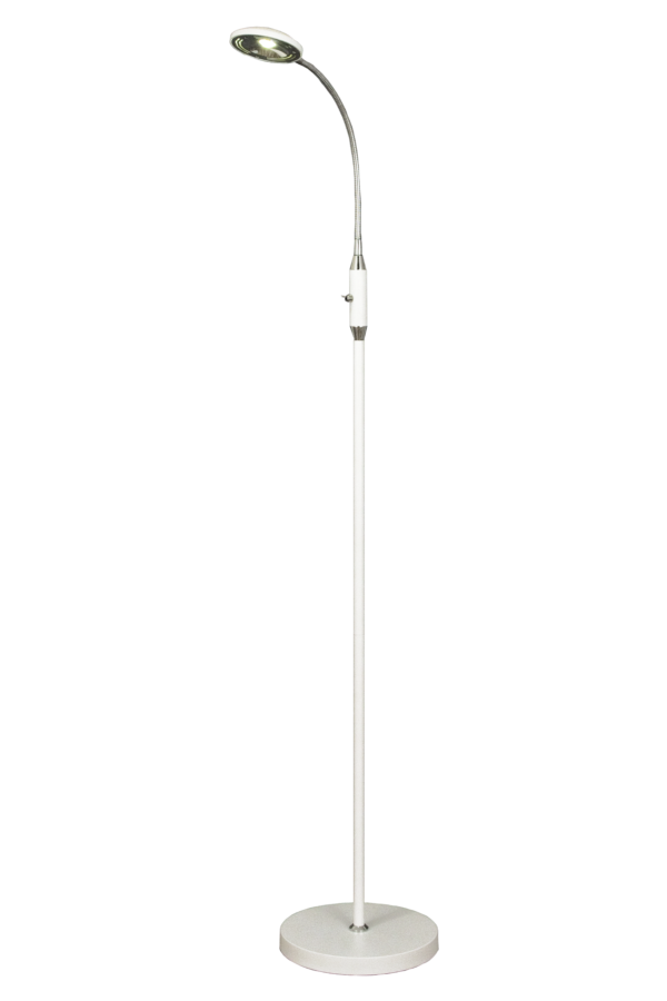 Hero golvlampa vit/krom