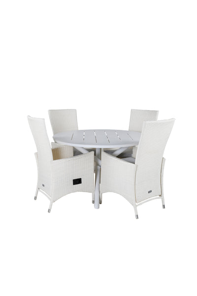 Matbordet Alma och stolarna Padova