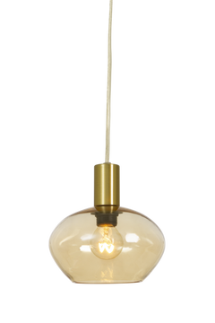 Bell fönsterlampa matt mässing/amber